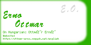 erno ottmar business card